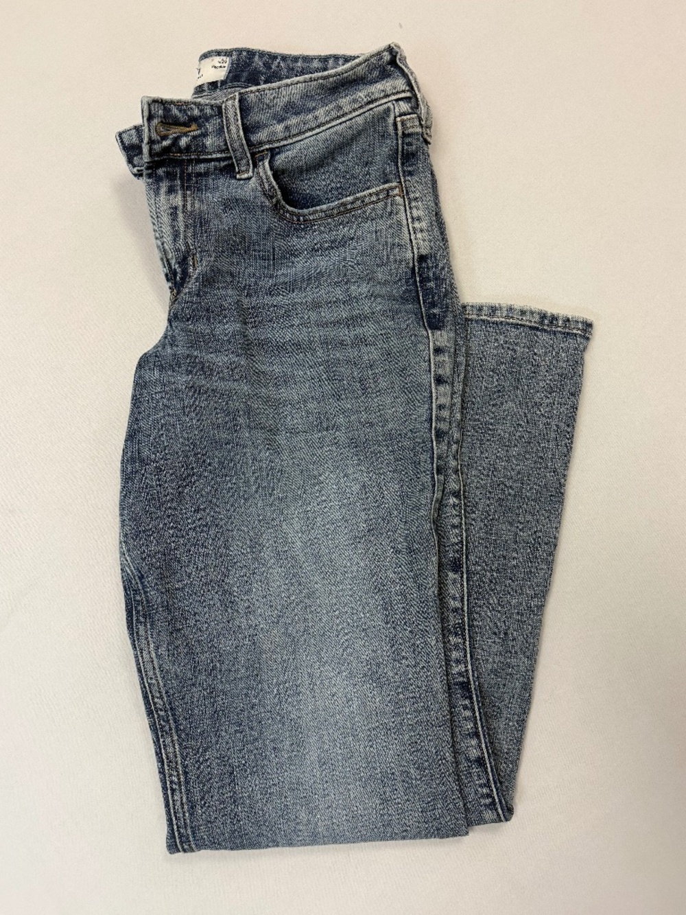 Hollister Mid-Rise Relaxed Boot Jeans Womens 8R W29 Light Wash
